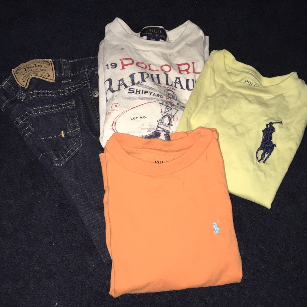 Boys jean and t shirts